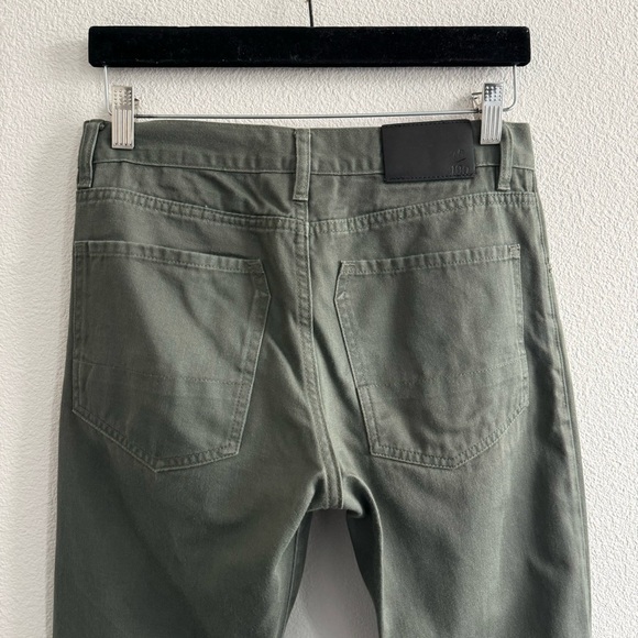 Slim Straight Men's Jeans in Dark Green - Picture 7 of 13